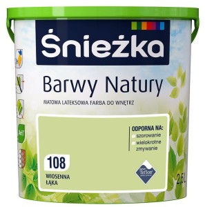 ŚNIEŻKA LATEKSOWA BARWY NATURY WIOSENNA ŁĄKA 5L