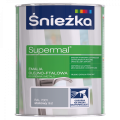 ŚNIEŻKA SUPERMAL Emalia olejno-ftalowa stalowy mat RAL7001 0,8L