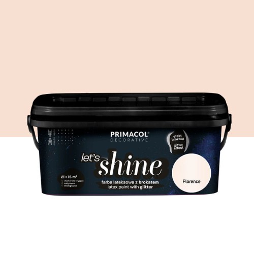 PRIMACOL DECORATIVE Farba Let's shine 2 l Florence - Farba z brokatem