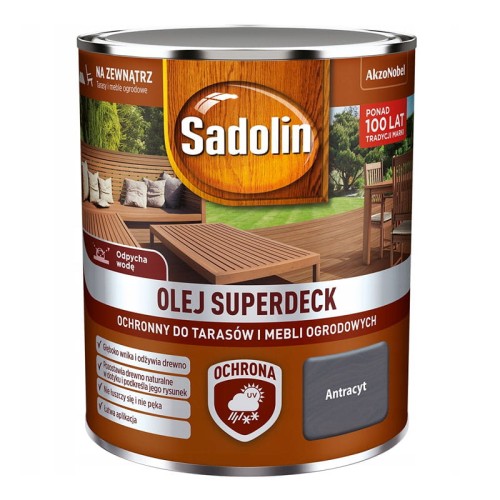 SADOLIN Olej Superdeck antracyt 0,75L