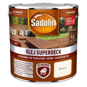 SADOLIN Olej Superdeck do tarasów i mebli bielony 2,5L