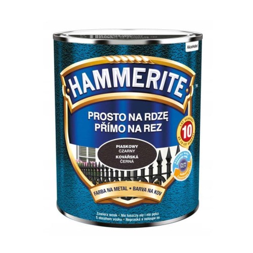 HAMMERITE Farba na rdzę Piaskowy Czarny 0,7L