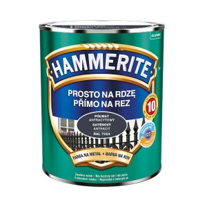 HAMMERITE Farba na rdzę Półmat Antracytowy 0,7L