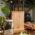 FISKARS Zestaw 3 noży w bambusowym bloku Functional Form
