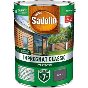 Sadolin Impregnat Classic Hybrydowy Antracyt 4,5L