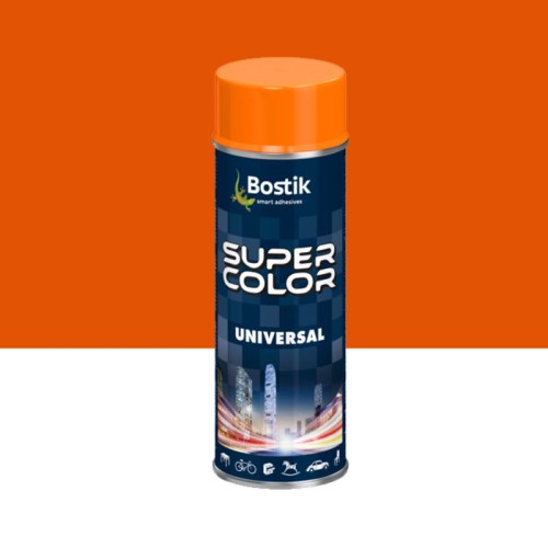 BOSTIK Lakier Super Color Universal 400 ml RAL2004 pomarańczowy połysk