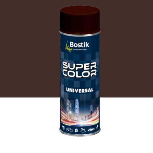 BOSTIK Lakier Super Color Universal 400 ml RAL8017 brązowy połysk