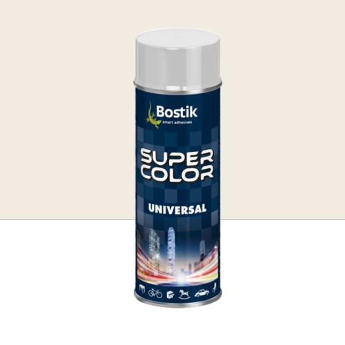 BOSTIK Lakier Super Color Universal 400 ml RAL9010 biały połysk