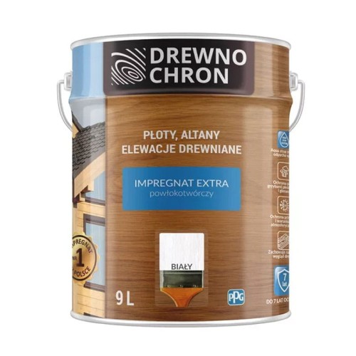 DREWNOCHRON IMPREGNAT EXTRA POWŁOKOTWÓRCZY BIAŁY 9l