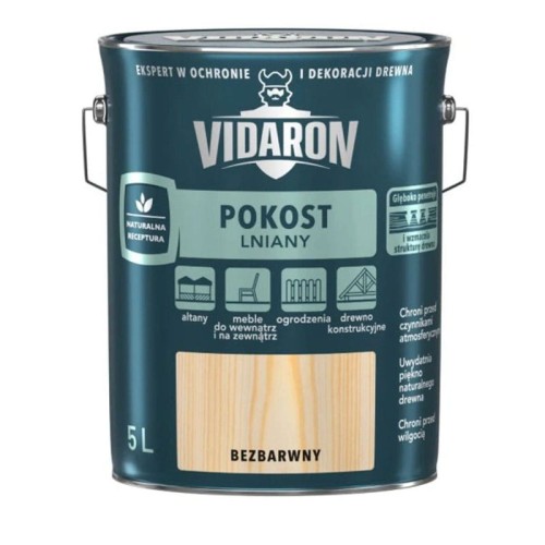 Vidaron Pokost lniany bezbarwny 5l