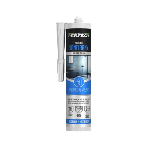 STALCO Silikon sanitarny neutralny biały SSN 03 280 ml
