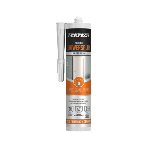 STALCO Silikon uniwersalny neutralny biały SUN 27 280 ml