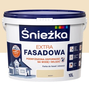 ŚNIEŻKA Farba elewacyjna Extra Fasadowa beżowa 10L