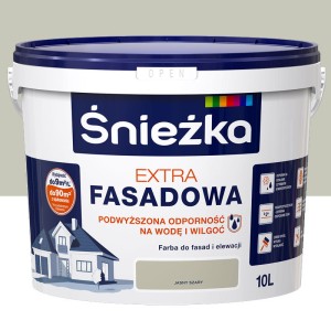 ŚNIEŻKA Farba elewacyjna Extra Fasadowa jasny szary 10L