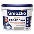 ŚNIEŻKA Farba elewacyjna Extra Fasadowa szara 10L