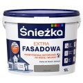 ŚNIEŻKA Farba elewacyjna Extra Fasadowa ciemny szary 10L