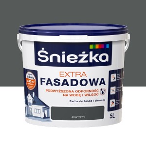 ŚNIEŻKA Farba elewacyjna Extra Fasadowa grafitowa 5L