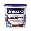 ŚNIEŻKA Farba elewacyjna Extra Fasadowa brązowa 1L