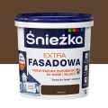 ŚNIEŻKA Farba elewacyjna Extra Fasadowa brązowa 1L