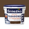 ŚNIEŻKA Farba elewacyjna Extra Fasadowa brązowa 5L