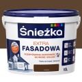 ŚNIEŻKA Farba elewacyjna Extra Fasadowa brązowa 10L