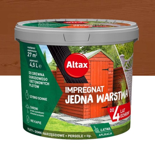 ALTAX Impregnat Jedna Warstwa 4,5L cedr