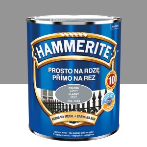 HAMMERITE Farba na rdzę Połysk Szary 0,7L