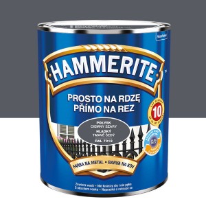 HAMMERITE Farba na rdzę Połysk Ciemny Szary 0,7L
