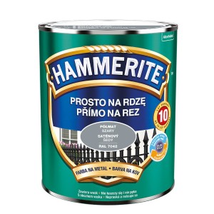 HAMMERITE Farba na rdzę Półmat Szary 0,7L