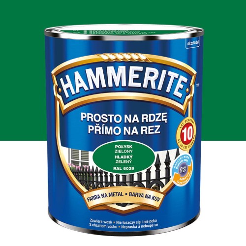 HAMMERITE Farba na rdzę Połysk Zielony 0,7L