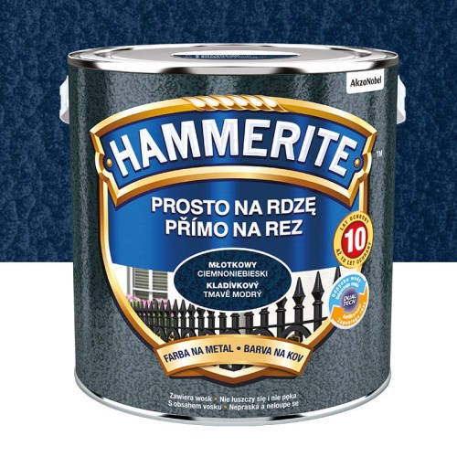 HAMMERITE Farba na rdzę Młotkowy Ciemnoniebieski 2,5L