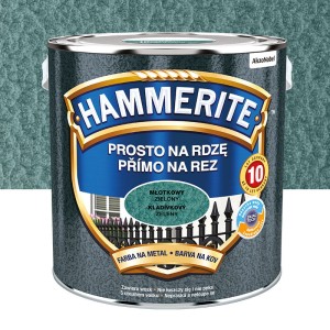 HAMMERITE Farba na rdzę Młotkowy Zielony 2,5L
