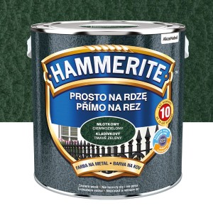 HAMMERITE Farba na rdzę Młotkowy Ciemnozielony 2,5L