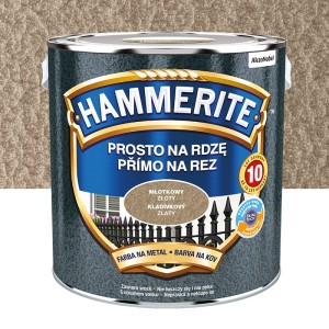 HAMMERITE Farba na rdzę Młotkowy Złoty 2,5L