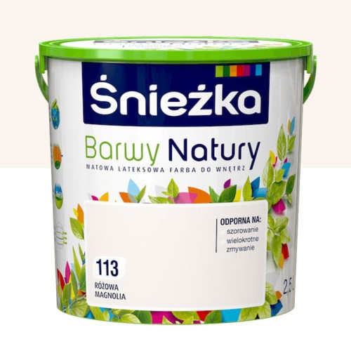 Śnieżka Lateksowa Barwy Natury 113 różowa magnolia 2,5L