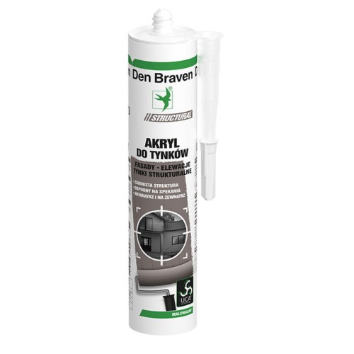 Den Braven Akryl do tynków Acryl-ST 280 ml biały