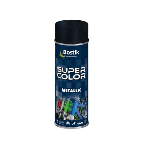 BOSTIK Lakier Super Color Metallic 400 ml czarny