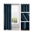 EUROFIRANY Zasłona PIERRE 140x250 cm granatowa przelotki