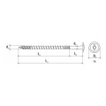 WKRĘT-MET Wkręty ciesielskie do drewna 8,0x220mm 50 szt.