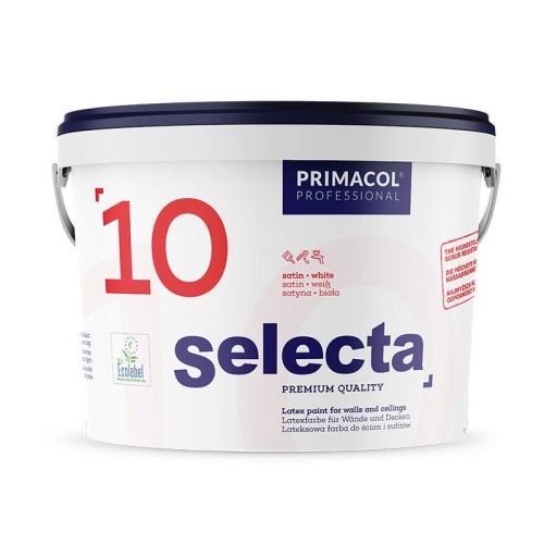 PRIMACOL Farba lateksowa Selecta 10 biała 10L