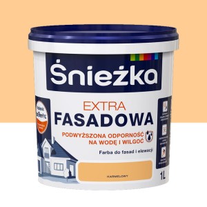 ŚNIEŻKA Farba elewacyjna Extra Fasadowa karmelowa 1L