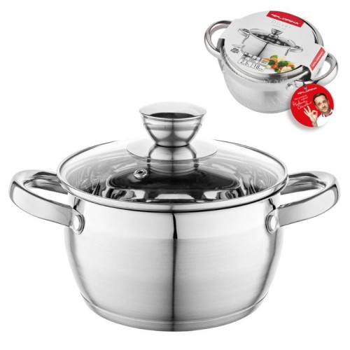 FLORINA Garnek nierdzewny OLIVER 18 cm 2,5L by Mateusz Gessler