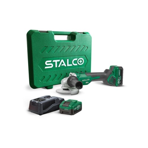 Stalco Szlifierka kątowa akumulatorowa 2 x 4.0 Ah AGS20-125BL