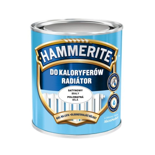 HAMMERITE Do Kaloryferów Satynowy Biały 0,7L