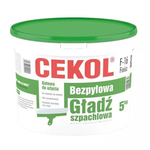 Cekol Gładź szpachlowa bezpyłowa F-16 Finisz 5 kg