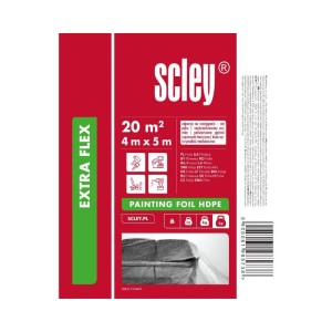 SCLEY Folia ochronna HDPE 4m x 5m Extra Flex