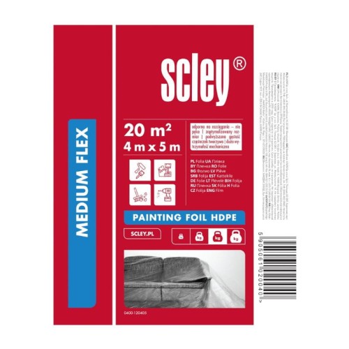 SCLEY Folia ochronna HDPE 4m x 5m Medium Flex