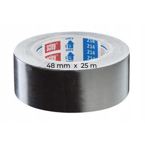 SCLEY Taśma ochronna materiałowa 48mm x 25m 214