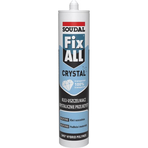 Soudal Klej-uszczelniacz hybrydowy FIX ALL Crystal 290 ml