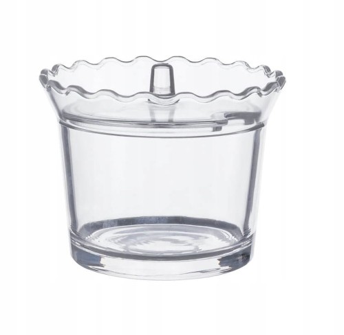 FLORINA Cukiernica szklana Jasło 11,5 cm falbanka